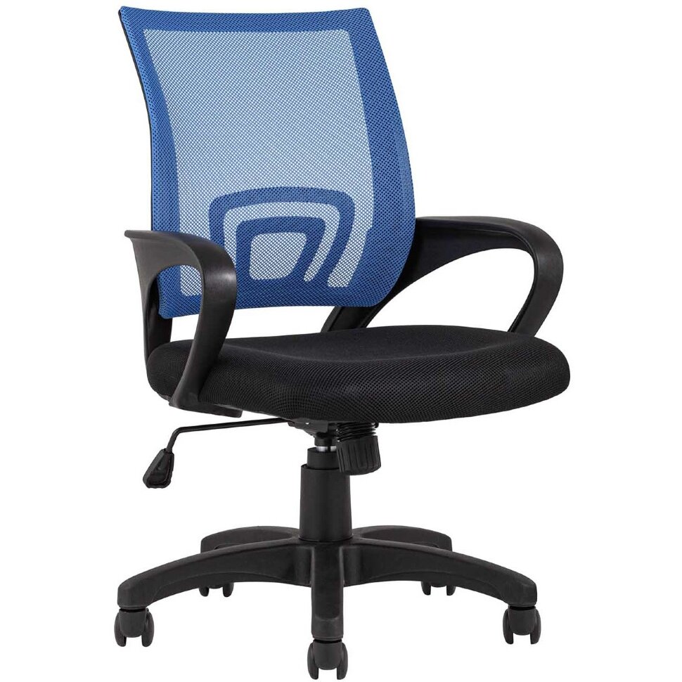 Кресло офисное TopChairs Simple синее Кресло офисное TopChairs Simple синее