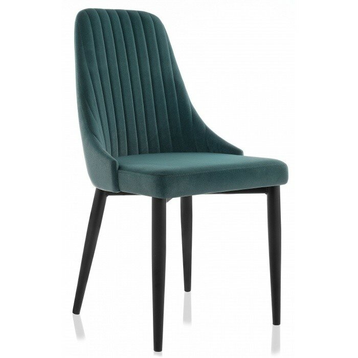 Стул на металлокаркасе Kora green / black Стул на металлокаркасе Kora green / black