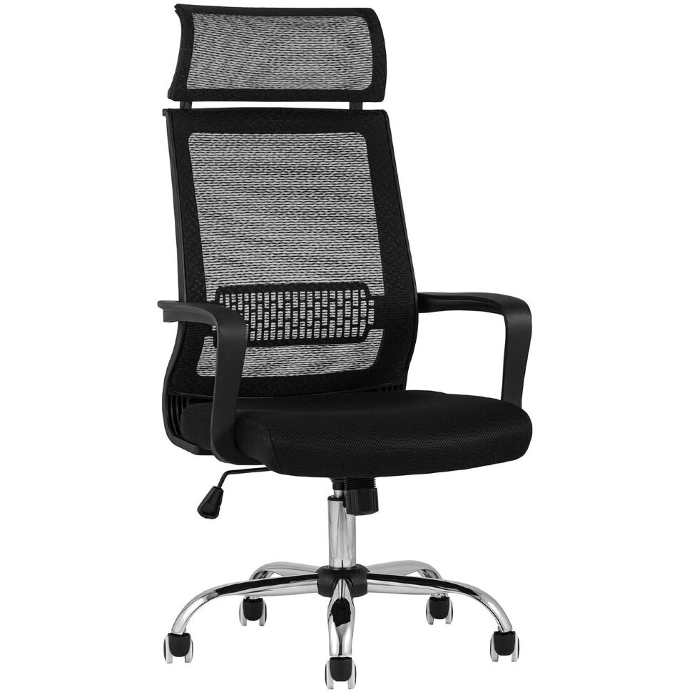 Компьютерное кресло TopChairs TopChairs Style офисное черное в обивке с сеткой, регулировка по высоте и механизм качания Top G Компьютерное кресло TopChairs TopChairs Style офисное черное в обивке с сеткой, регулировка по высоте и механизм качания Top G