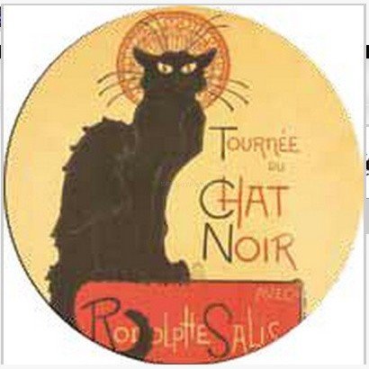 Прямоугольная столешница Werzalit (60х80 см) Chat Noir печать Черный Прямоугольная столешница Werzalit (60х80 см) Chat Noir печать Черный