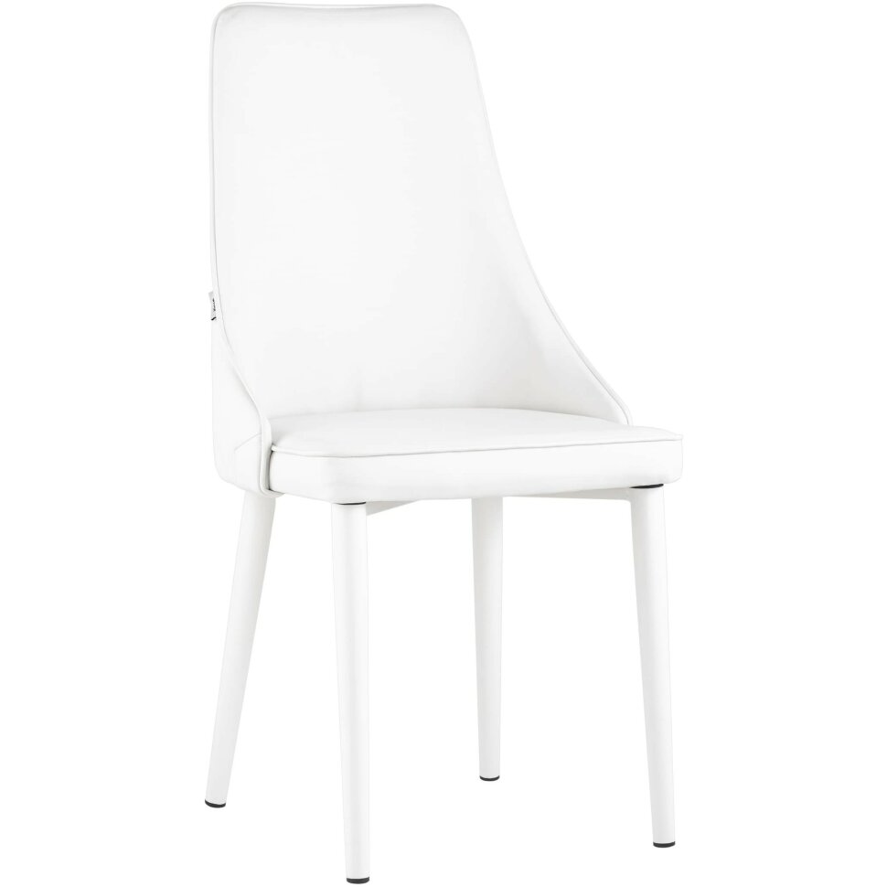 Стул Stool Group Луис экокожа белый ножки металл белые Стул Stool Group Луис экокожа белый ножки металл белые