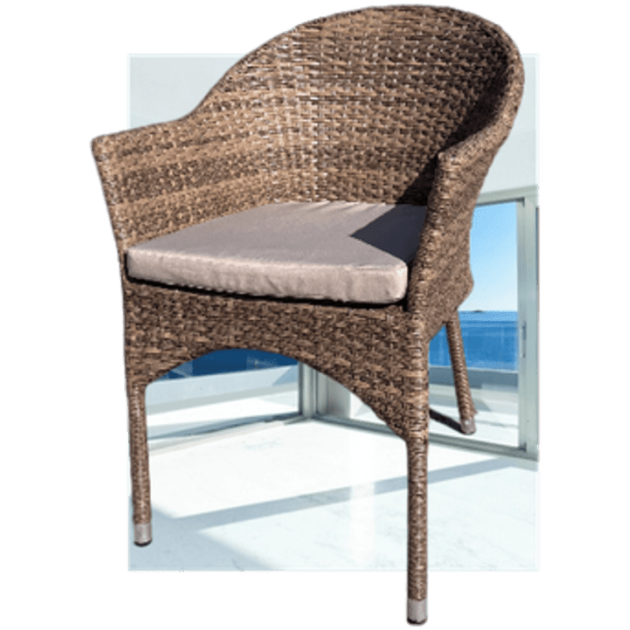 Плетеное кресло AFM-353CL Beige + подушка Плетеное кресло AFM-353CL Beige + подушка