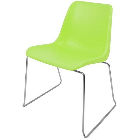 Стул пластиковый на металлокаркасе Vicenza -3 Verde green 736 Салатовый Стул пластиковый на металлокаркасе Vicenza -3 Verde green 736 Салатовый